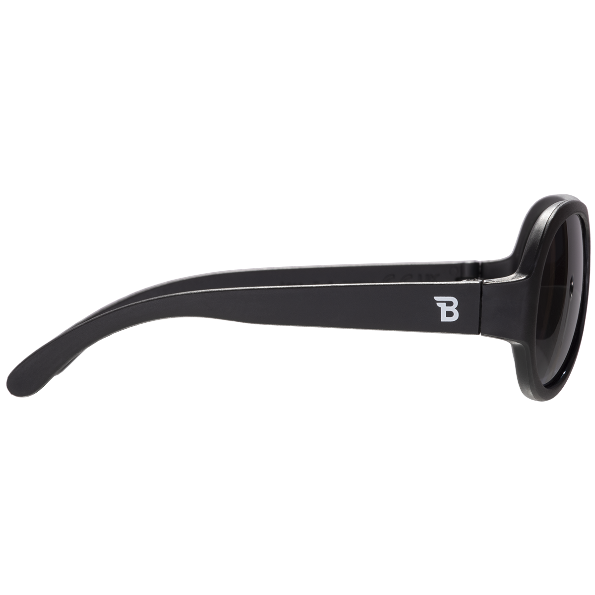 Jet Black Aviator I Smoke Lenses