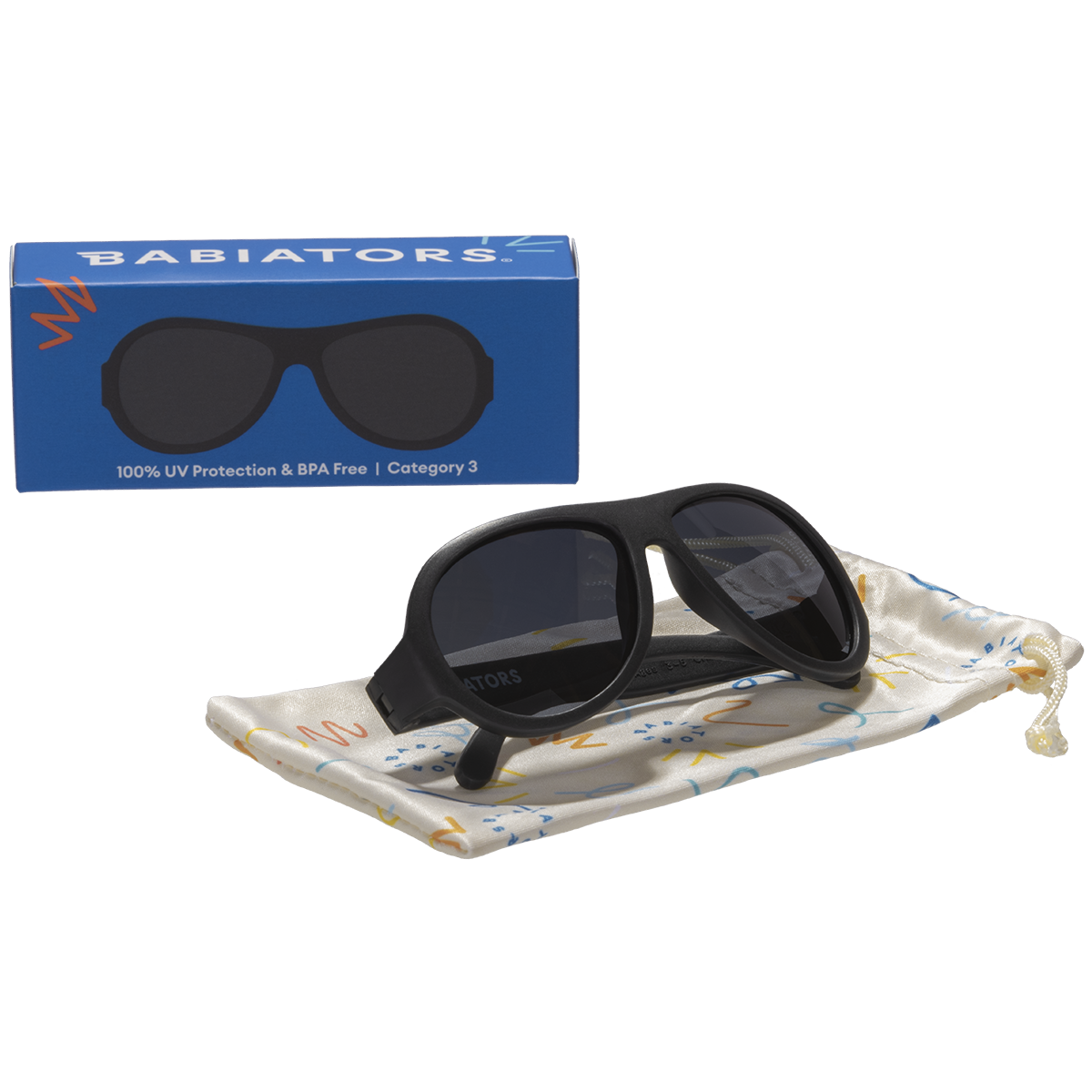 Jet Black Aviator I Smoke Lenses