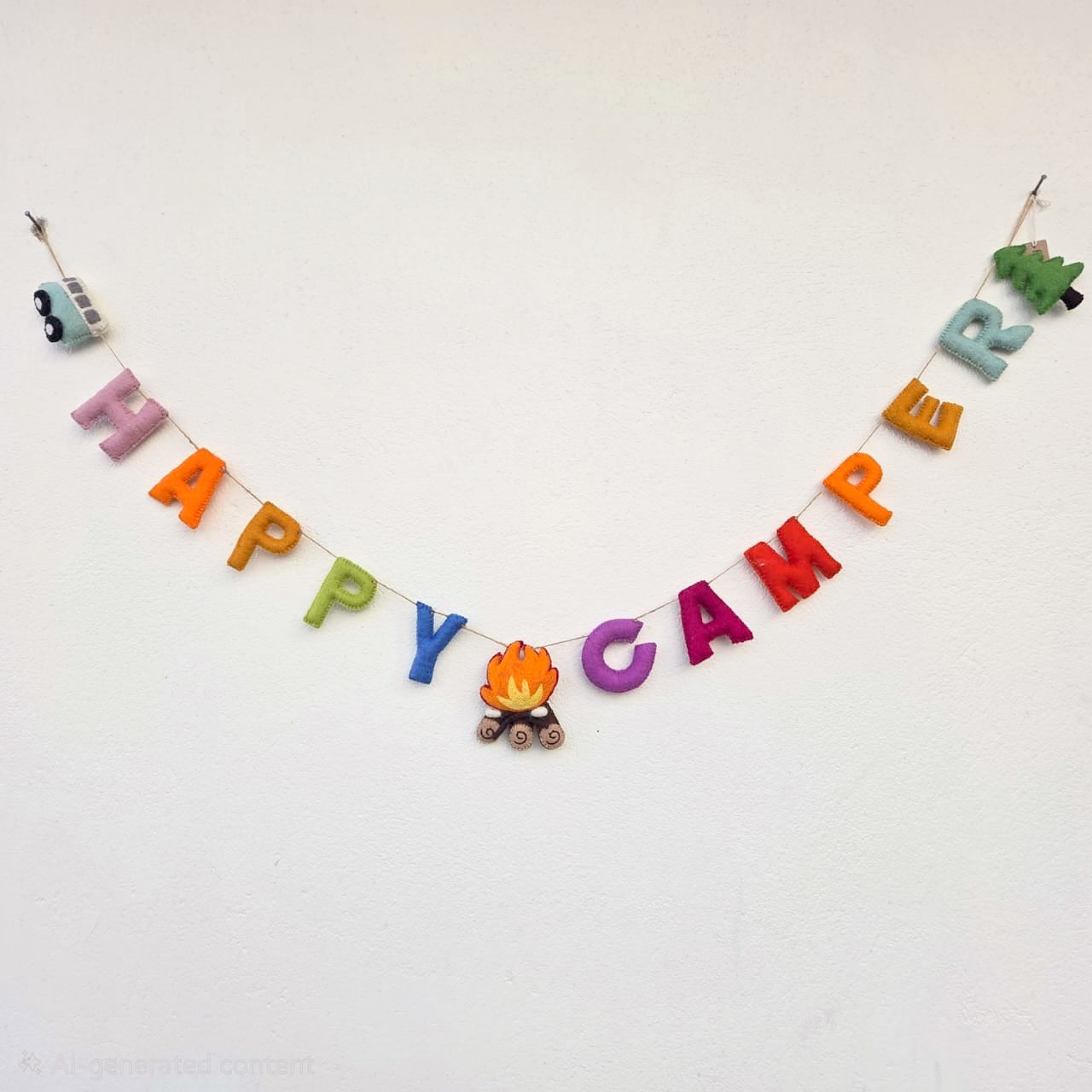 Felt Garland - Happy Camper