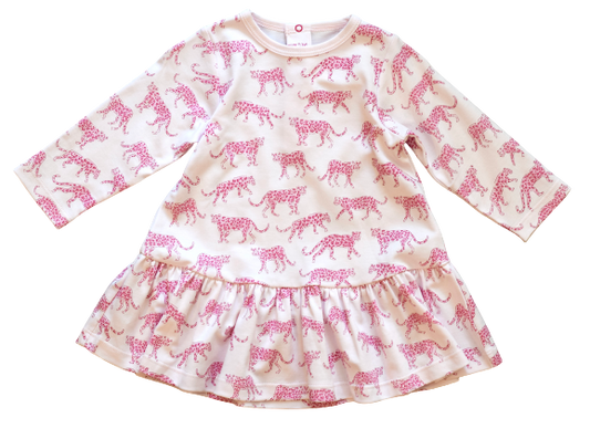 Pink Cheetah Swing Dress