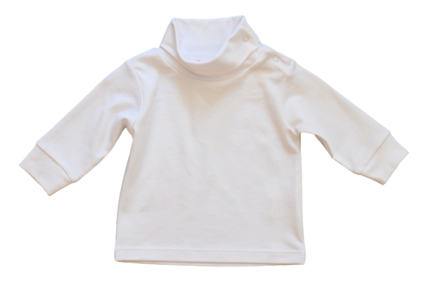 Solid White Turtleneck