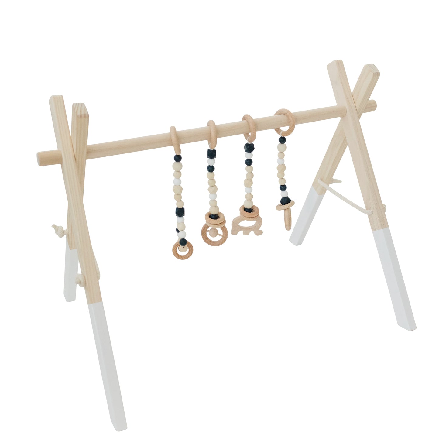 Wooden Baby Gym | White Frame