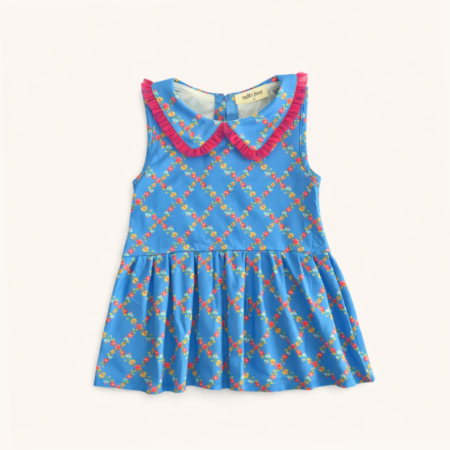 Performance Tennis Dress in Watercolor Floral