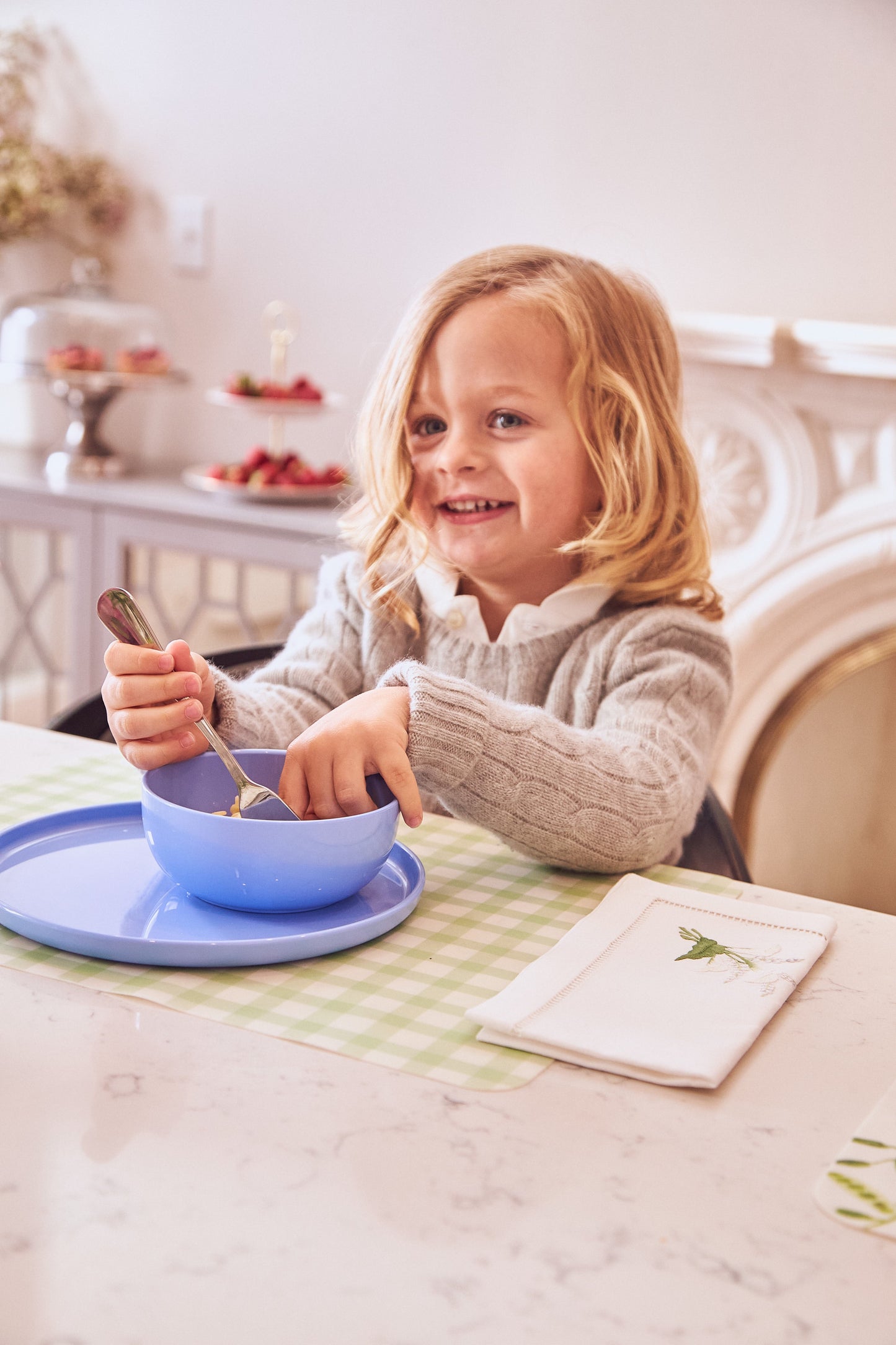 2 Placemats | Green Gingham |  by robynblair x Recette