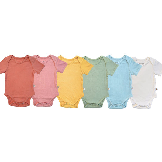 Bitsy Bodysuit Rainbow Pack - Set of 6