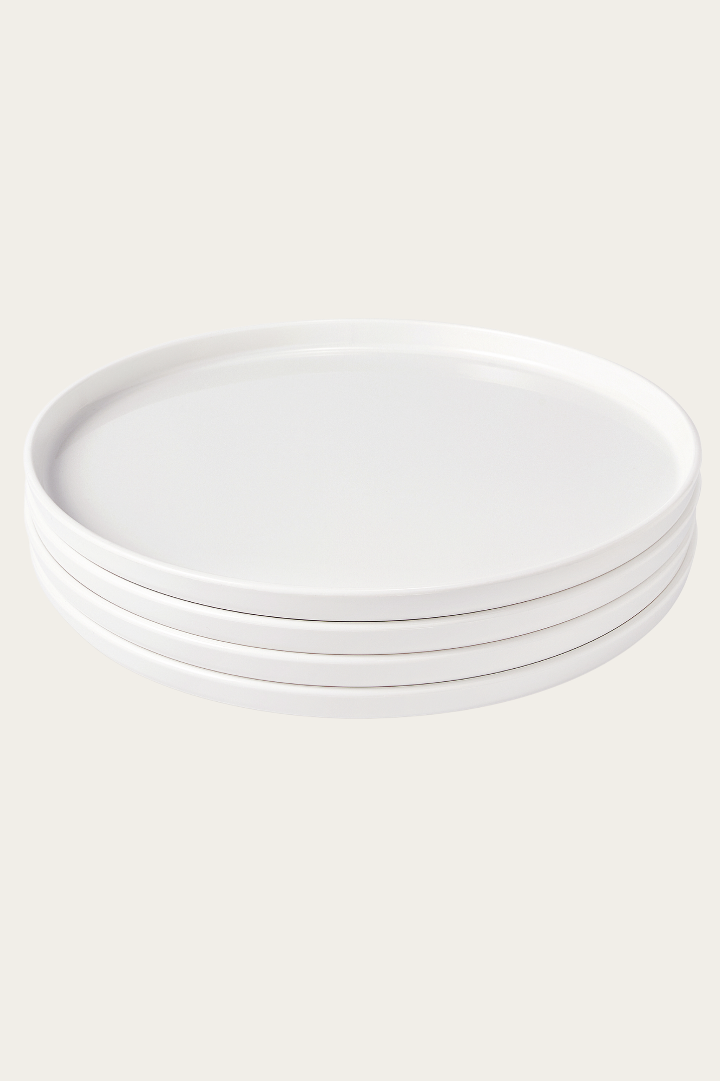 4 Family Dinner Plates | Ivory