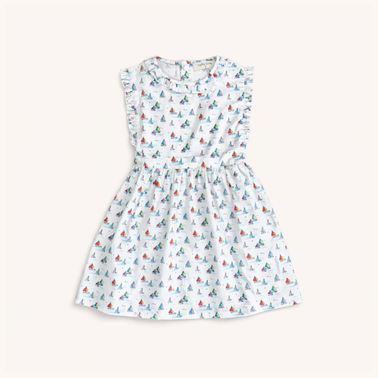Ruffle Sundress in Sailboats