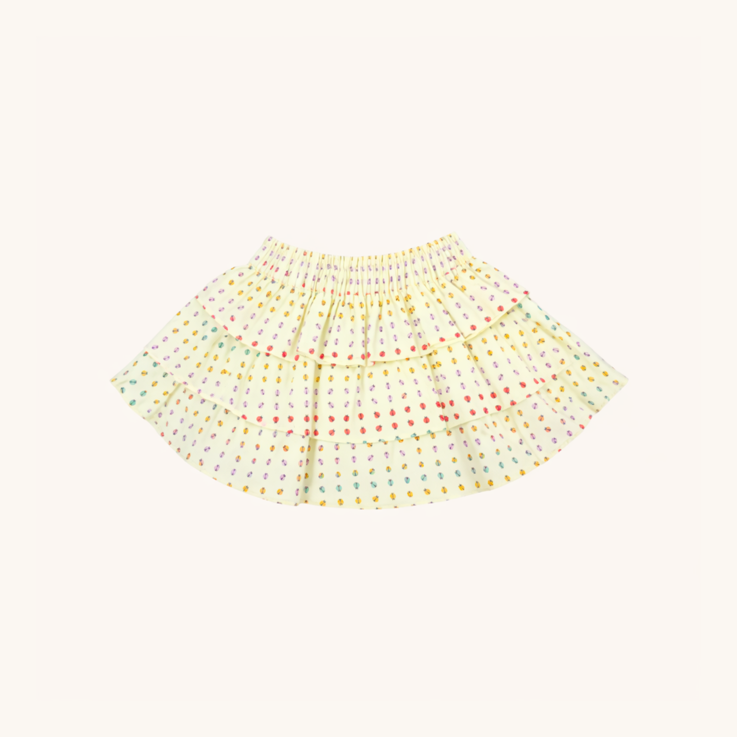 Ruffle Skirt in Ladybug