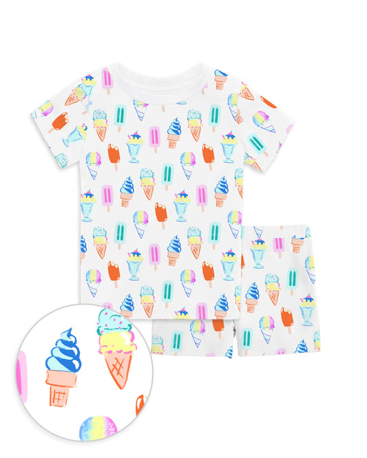The Organic Short Sleeve Pajama Set [Sundae Funday]