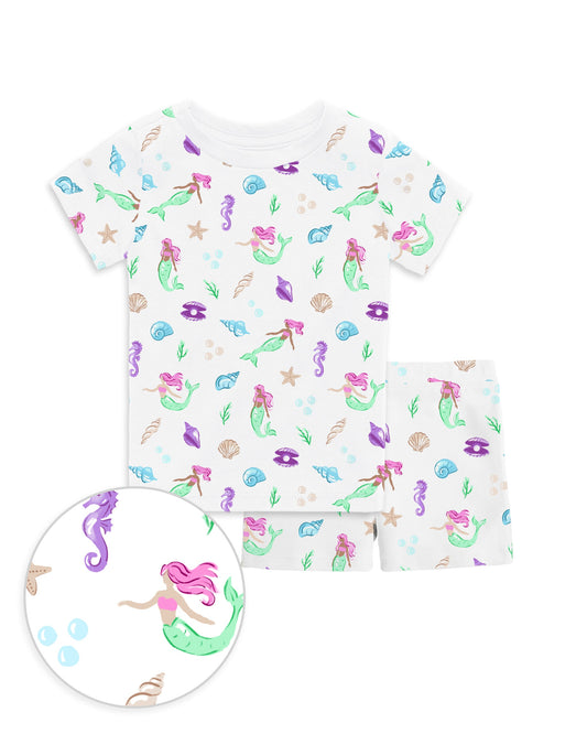 The Organic Short Sleeve Pajama Set [Under the Sea]