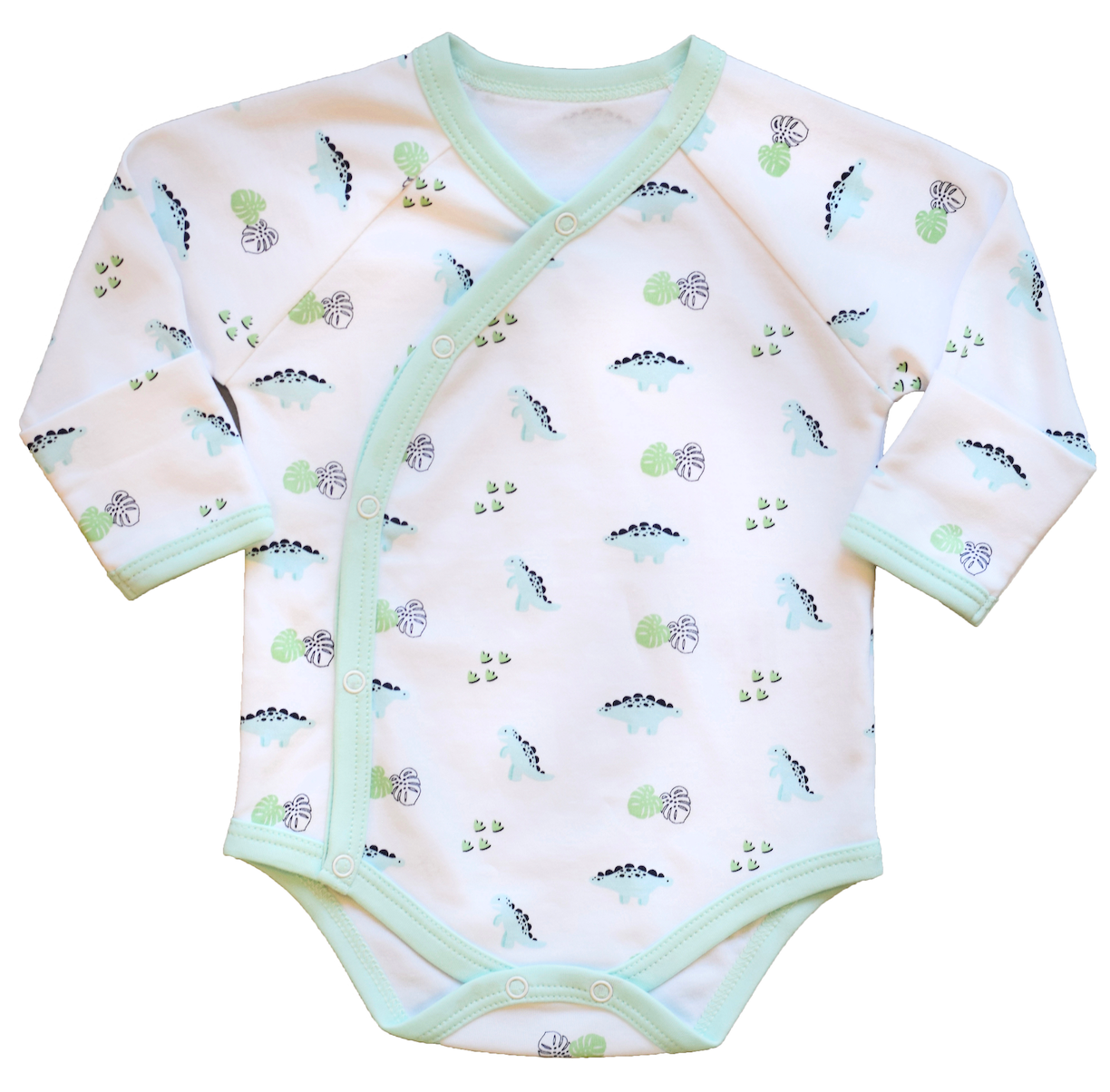 Long Sleeve Dino Print Onesie