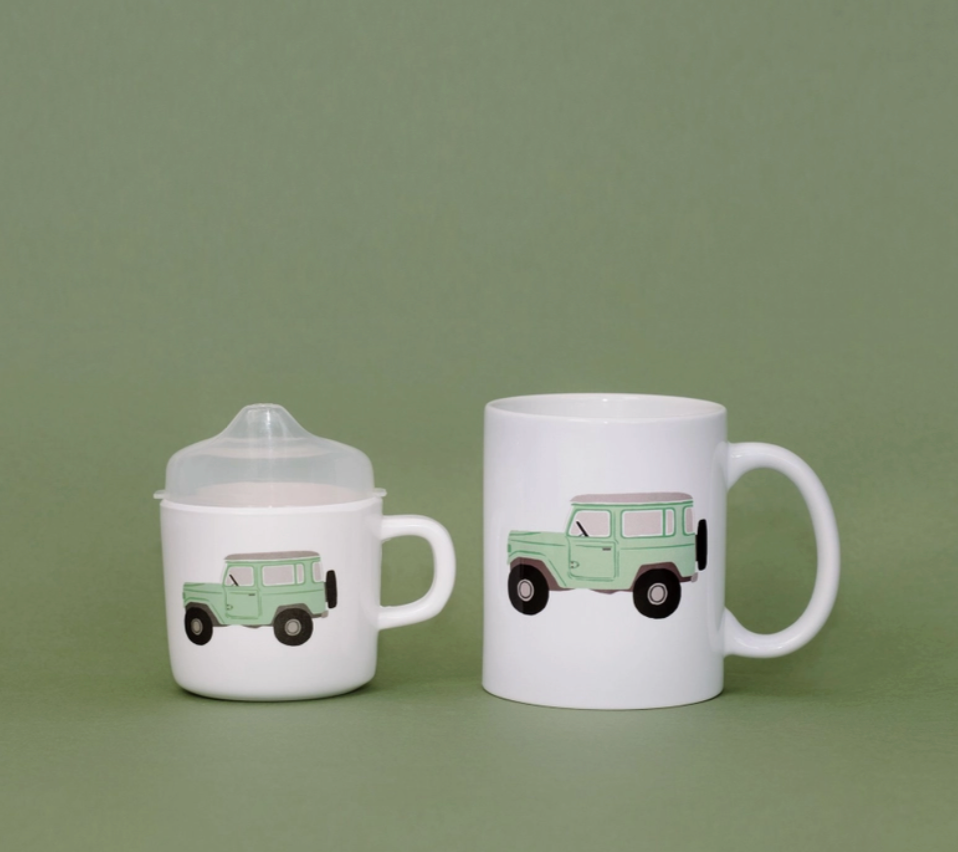 Vintage Truck Two of A Kind Cup Set