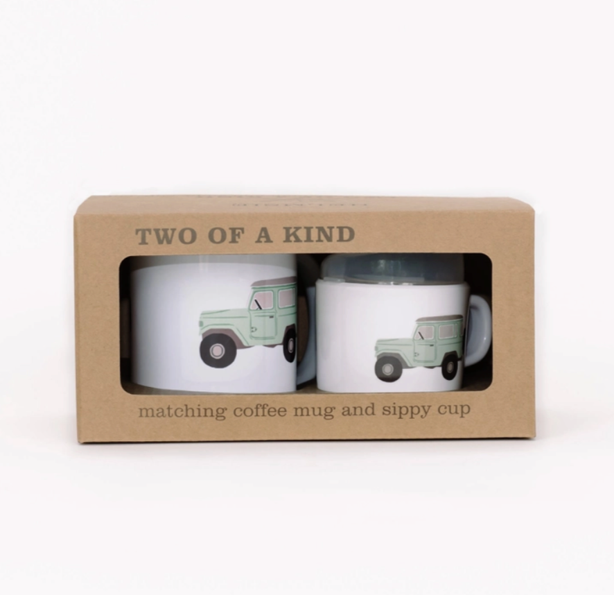 Vintage Truck Two of A Kind Cup Set