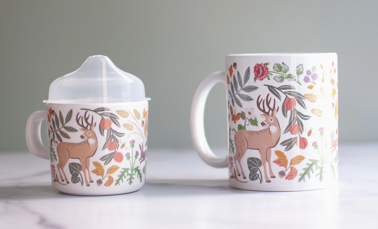 Woodland Mama and Me Cup Set