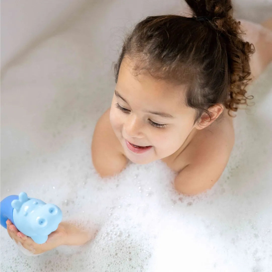 Squeezi Hippo – Soft Silicone Bath Toy for Toddlers