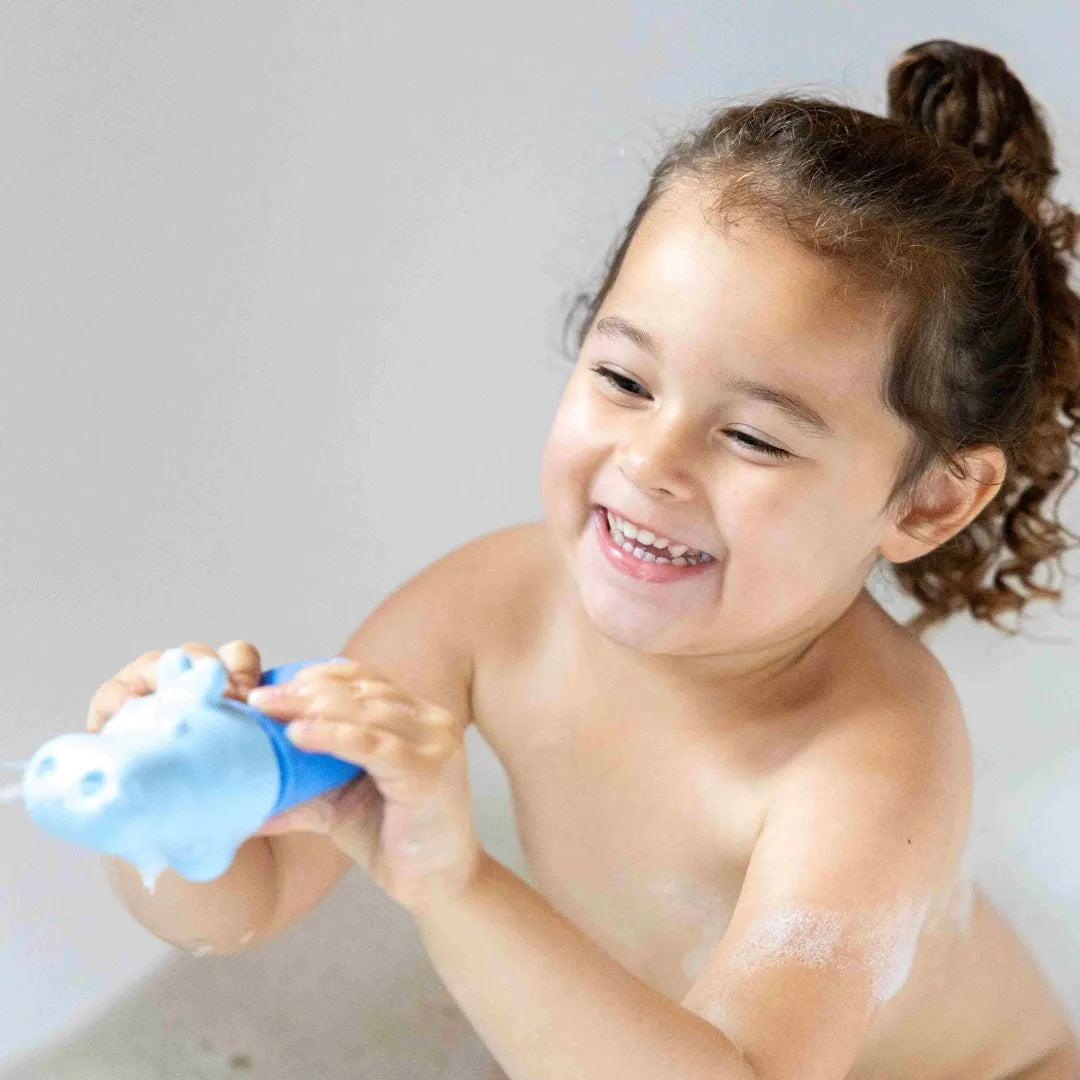 Squeezi Hippo – Soft Silicone Bath Toy for Toddlers