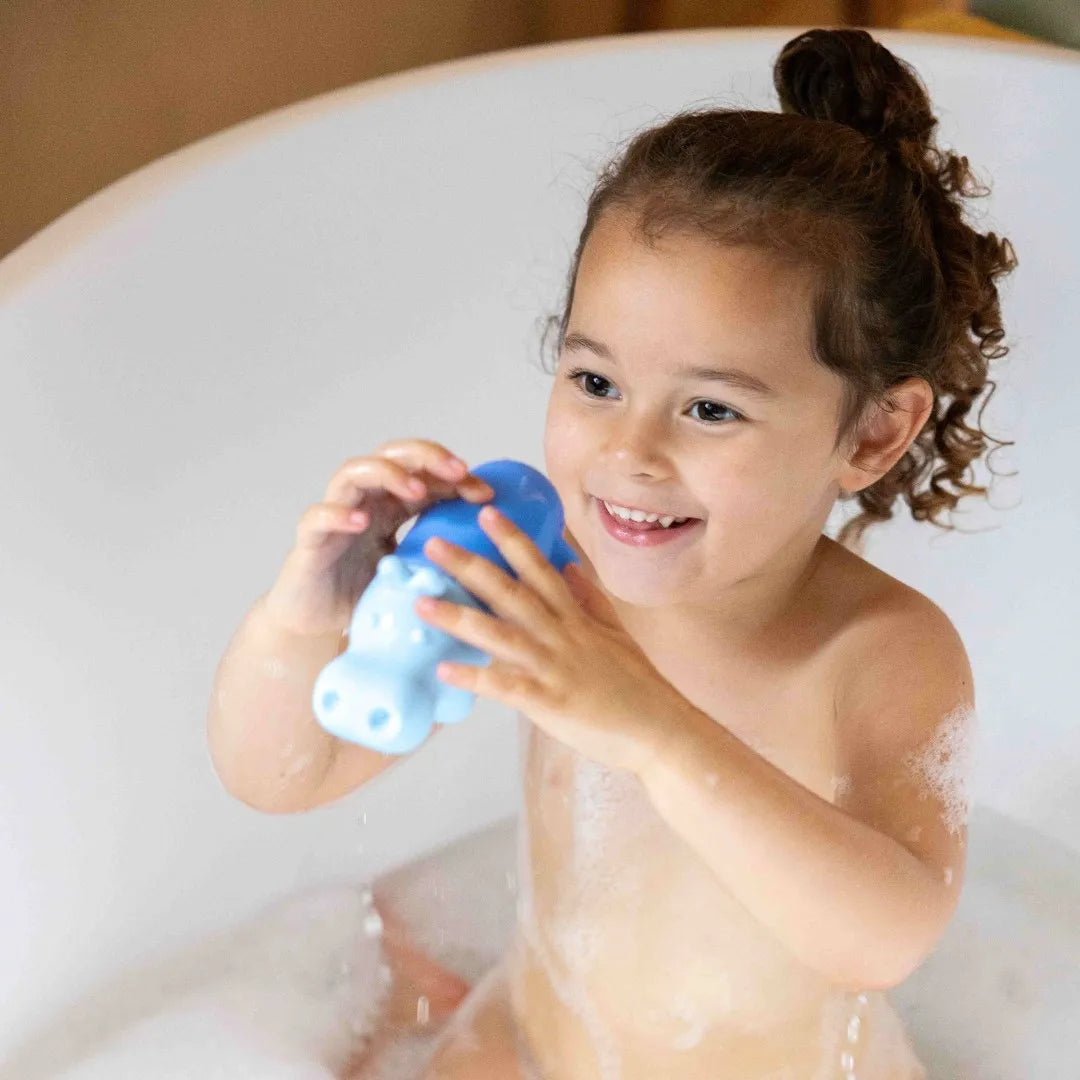 Squeezi Hippo – Soft Silicone Bath Toy for Toddlers