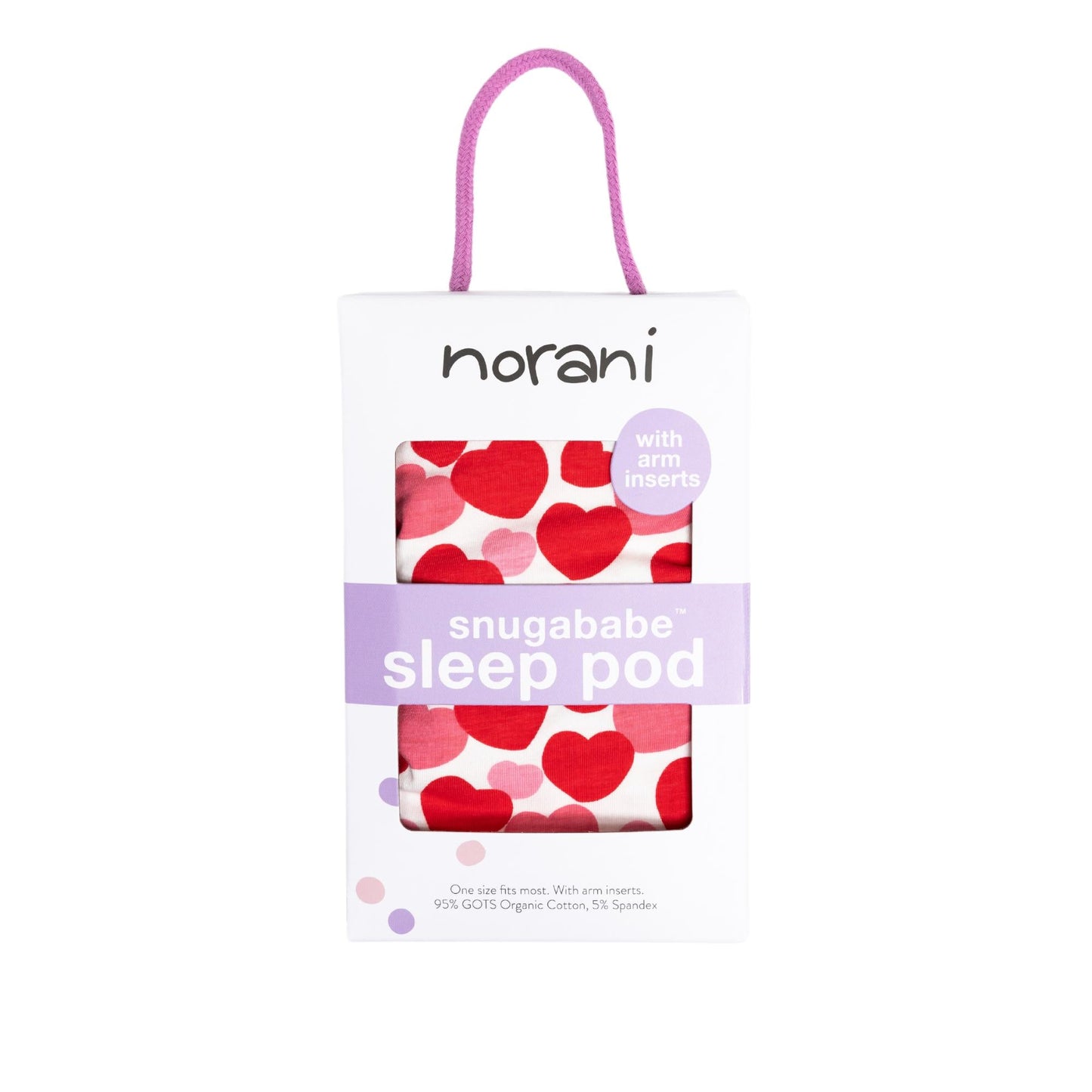 Snugababe Swaddle™ Sleep Pod - Red & Pink Hearts