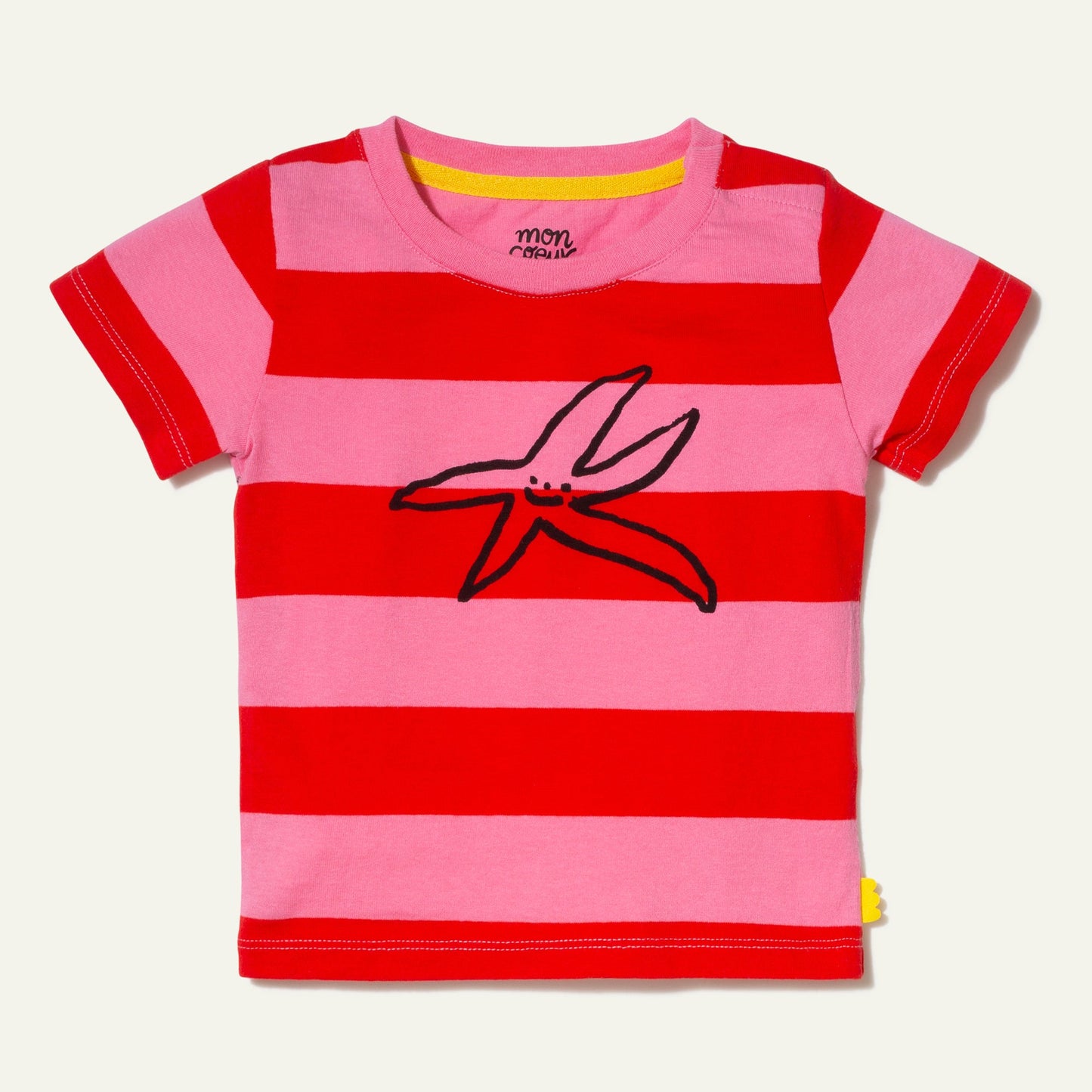 Recycled Cotton Stripe Starfish Baby T-Shirt