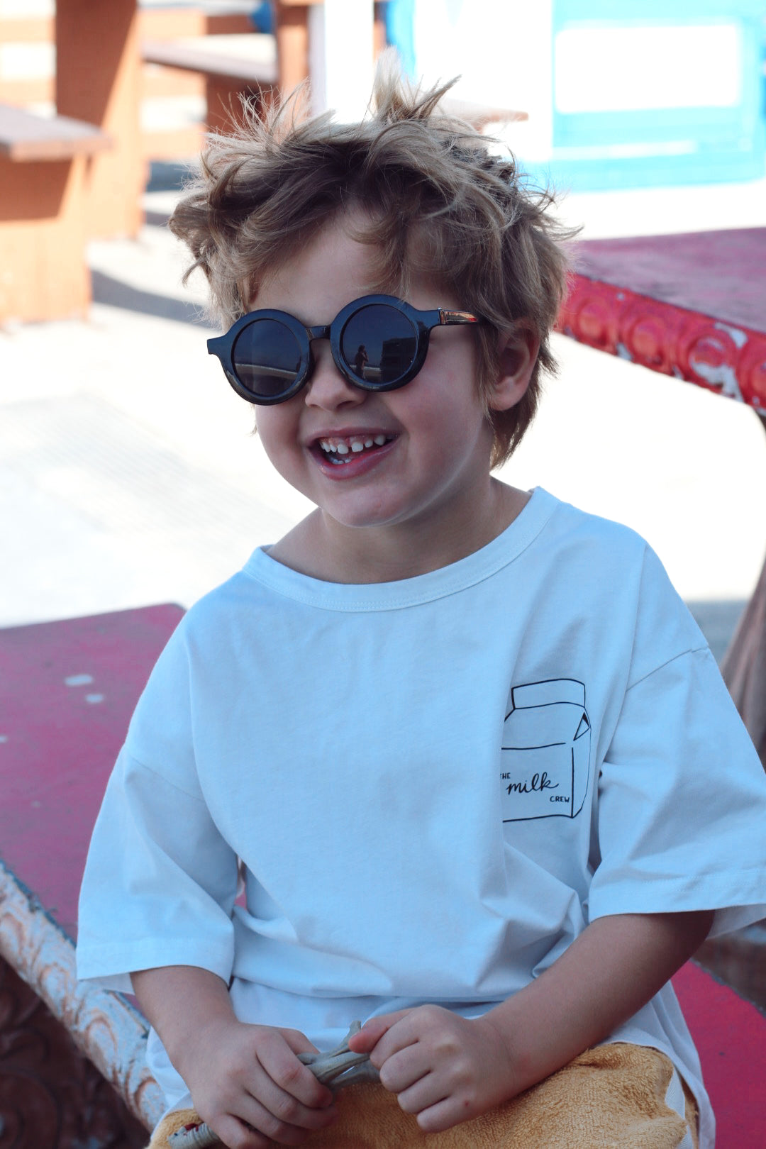 Kids Retro Sunglasses | Black