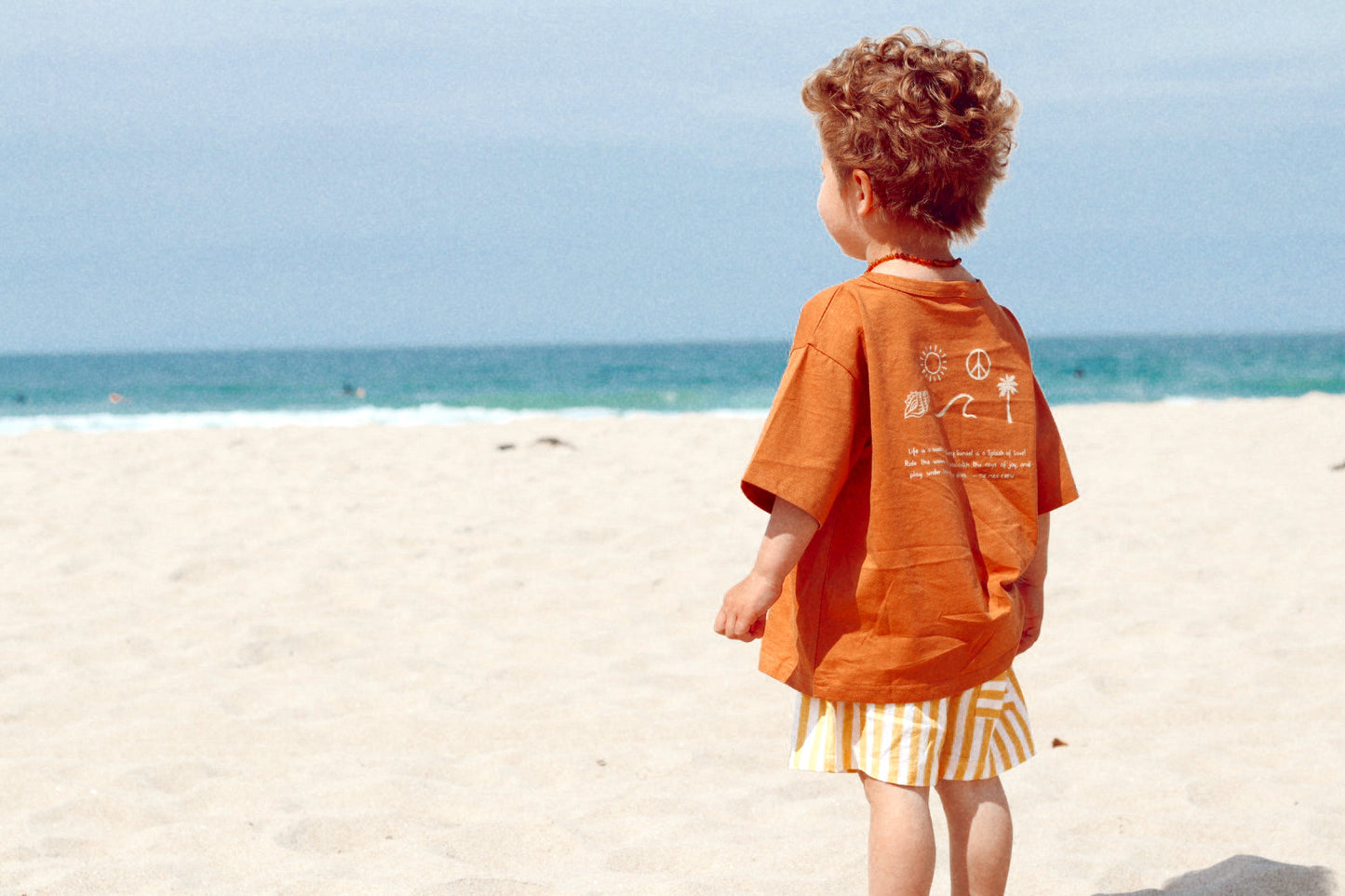 Linen Striped Shorts | Yellow Stripes