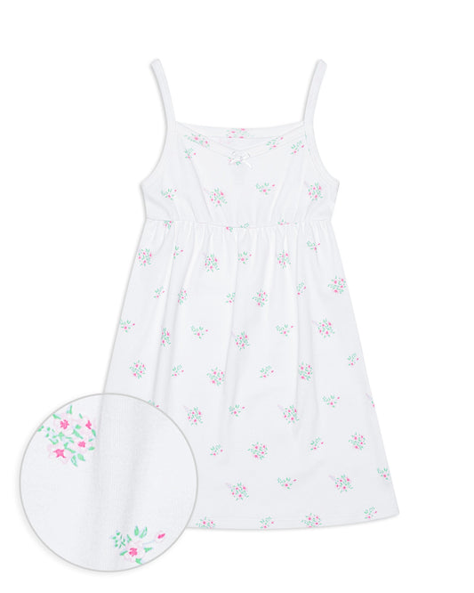 The Organic Rib Dress [Ditsy Floral]