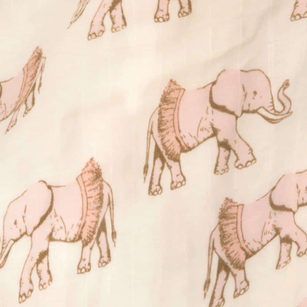Tutu Elephant Bamboo Muslin Swaddle Blanket