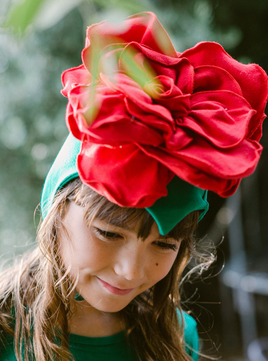 Red Rose Costume with Green Stem Pajamas