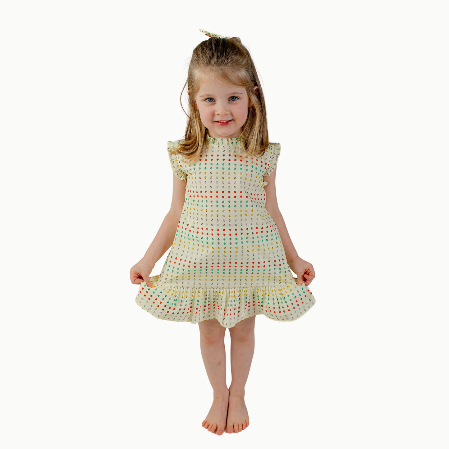 Drop Waist Dress in Ladybug