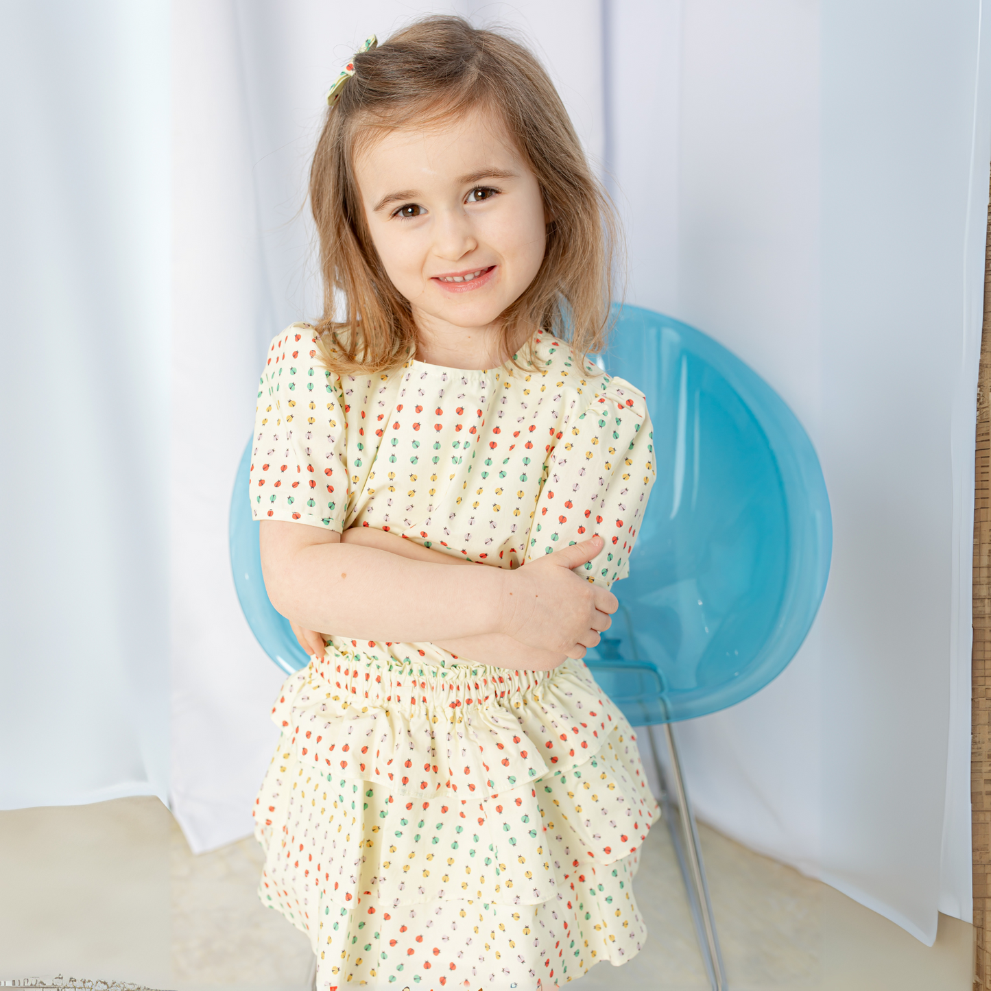 Ruffle Skirt in Ladybug