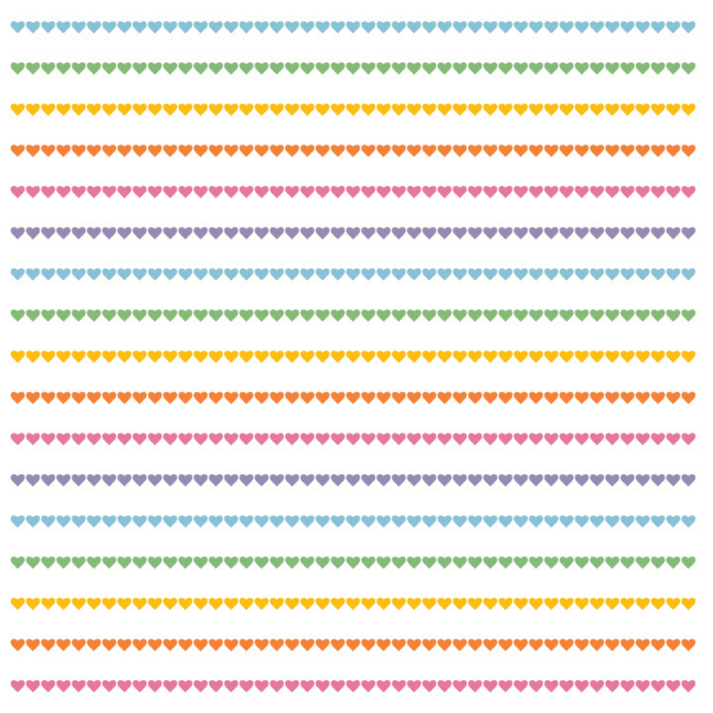 Tennis Skirt in Rainbow Heart Stripe