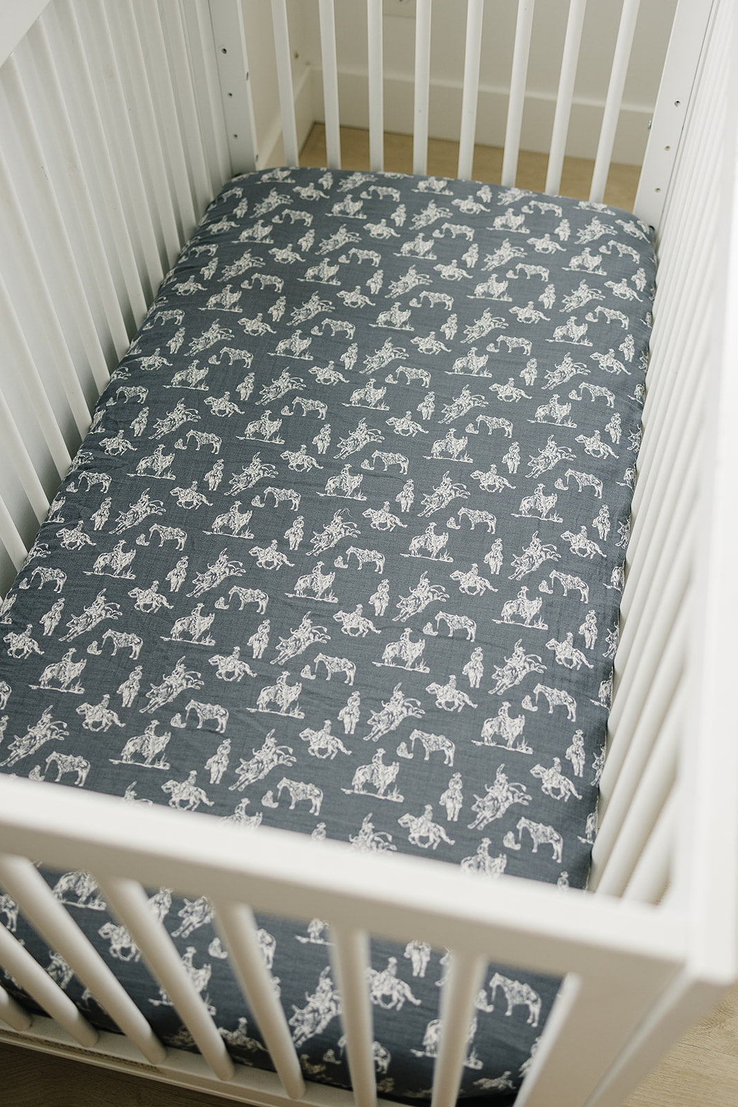 Wild West Muslin Crib Sheet