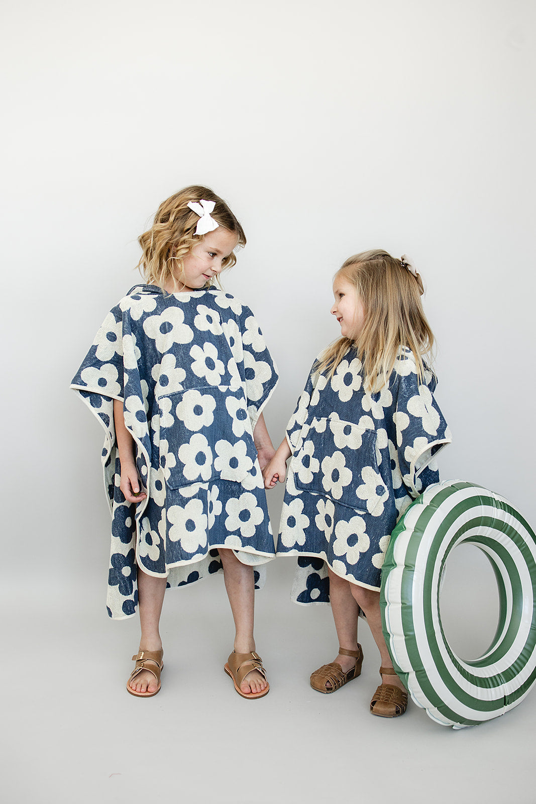 Floral Organic Cotton Beach Poncho