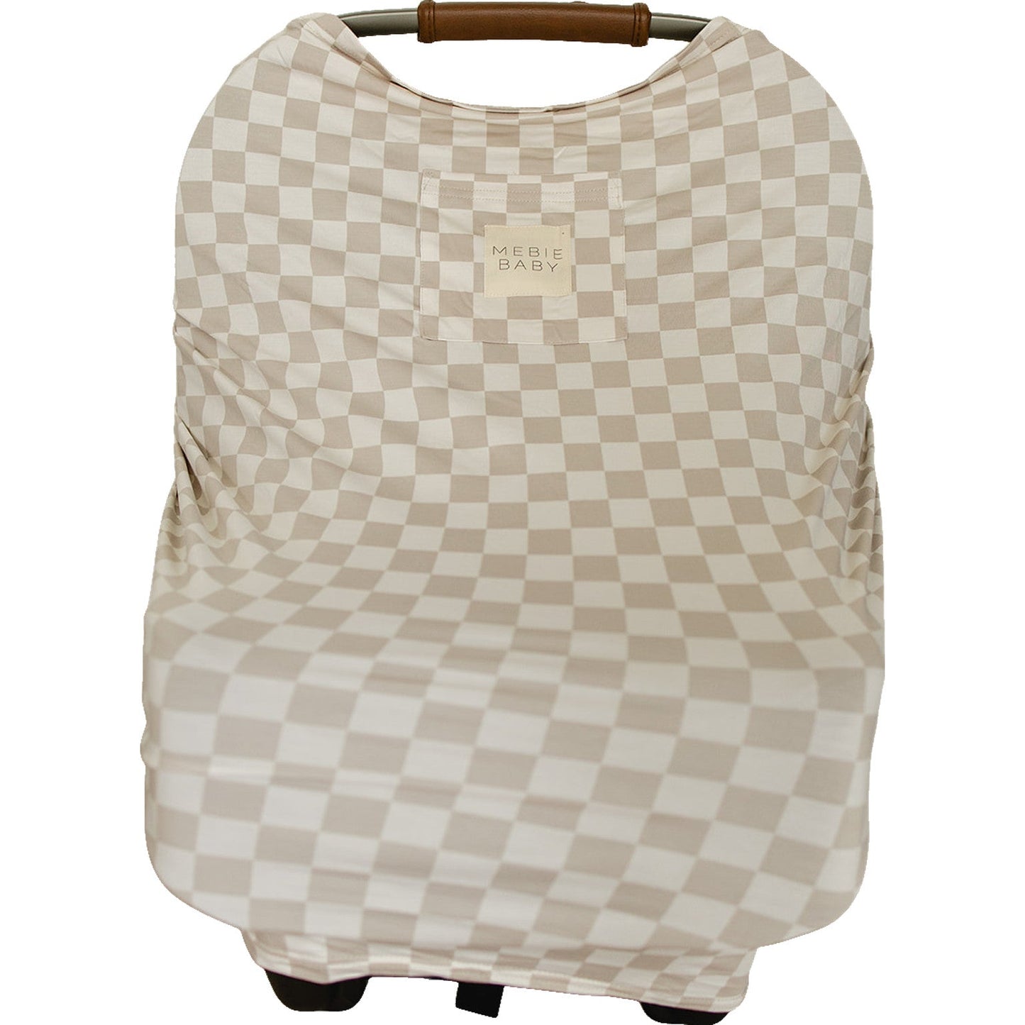 Taupe Checkered Bamboo Multi-Use Cover