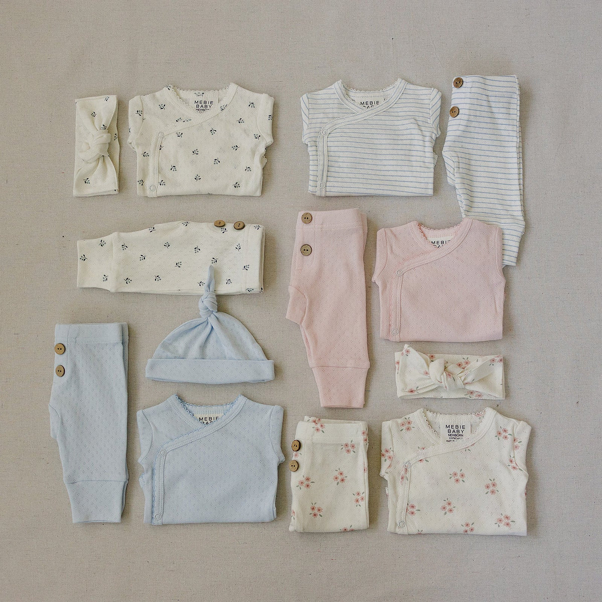 Berry Pointelle Layette Set