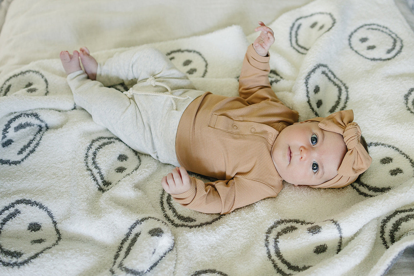 Latte Bamboo Snap Long Sleeve Ribbed Bodysuit