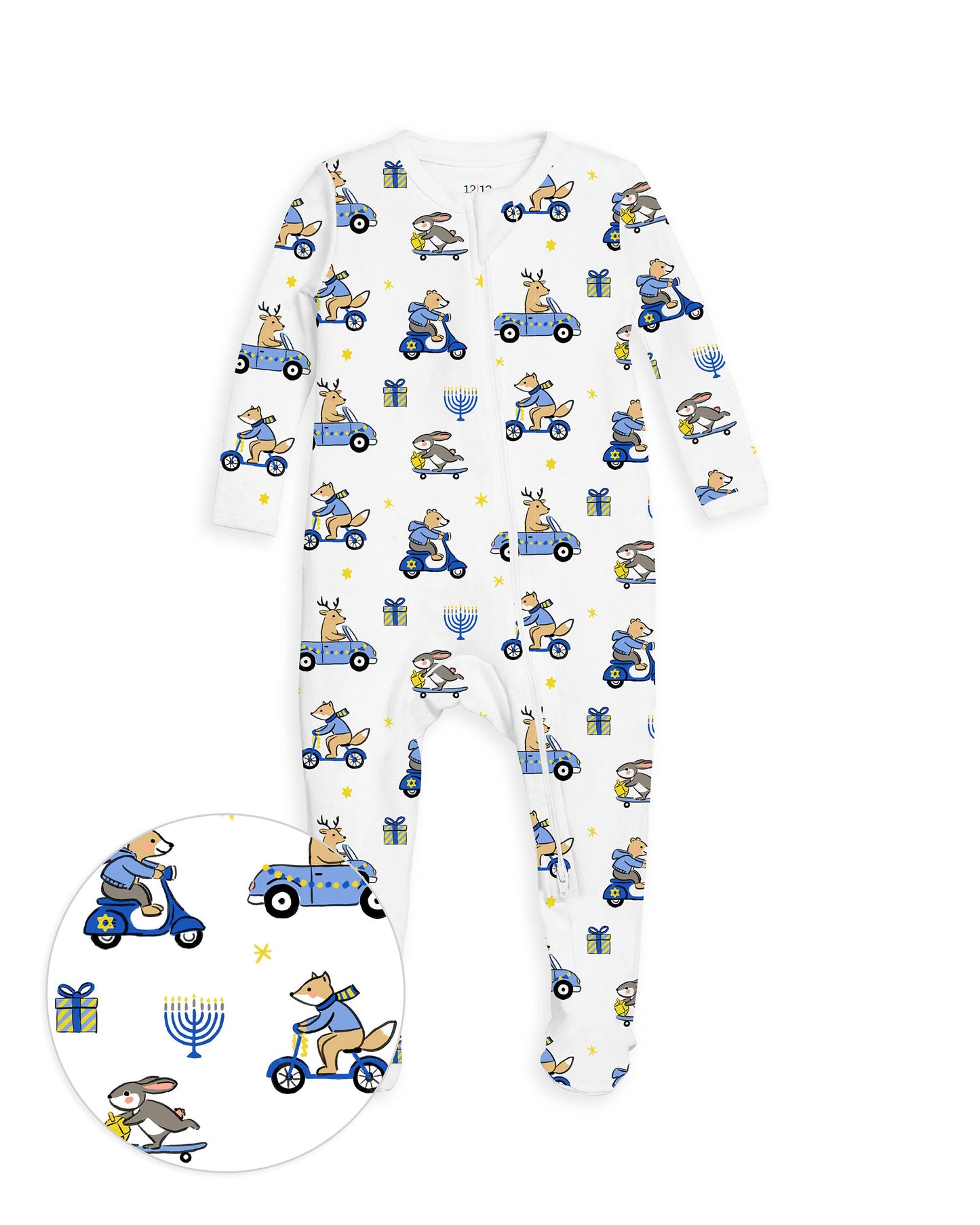 The Organic Zipper Footie [Hanukkah in a Hurry]