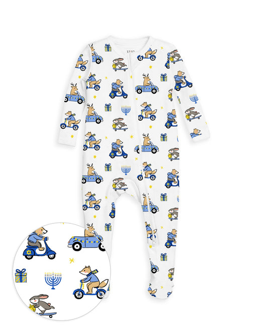 The Organic Zipper Footie [Hanukkah in a Hurry]