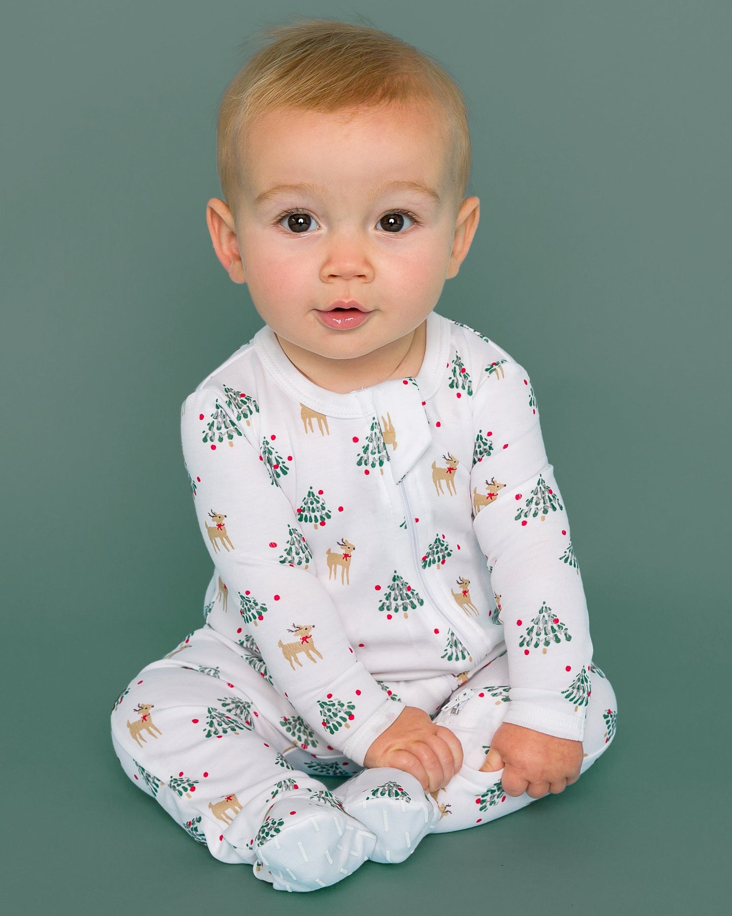 The Organic Zipper Footie [Tinsel Trees]