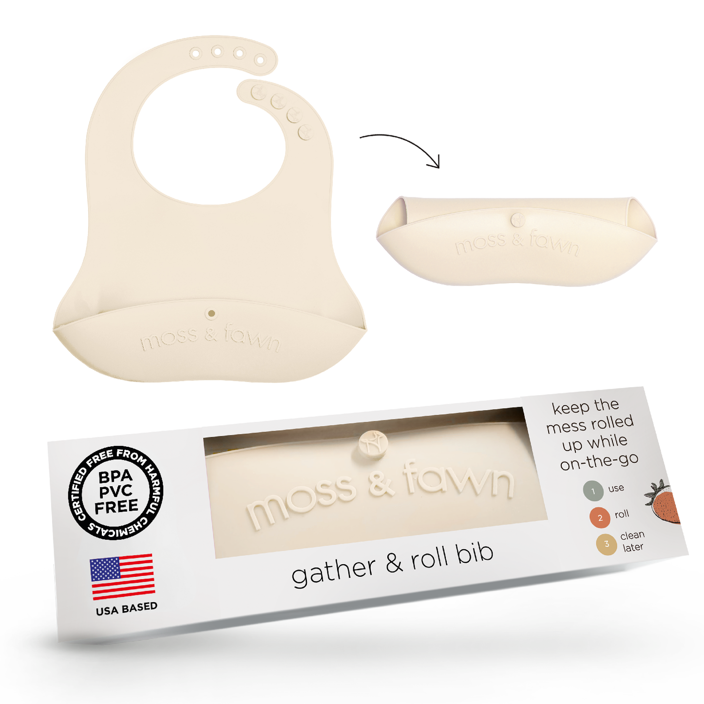 Gather & Roll Bib