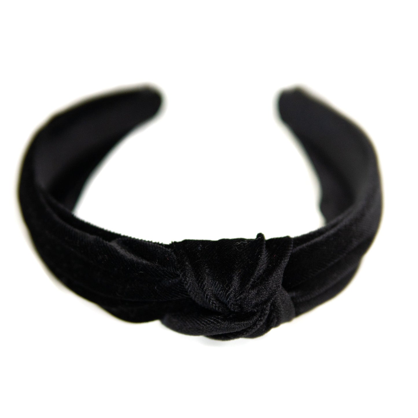 Black Velvet Knotted Headband