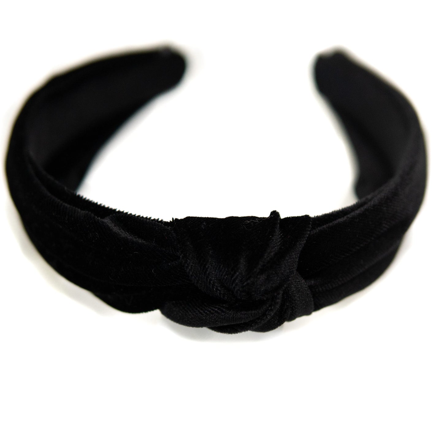 Black Velvet Knotted Headband