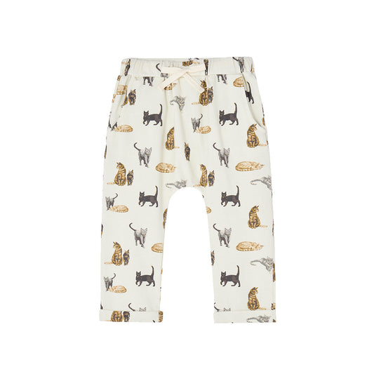 Cat Cotton Stretch Jogger Pants