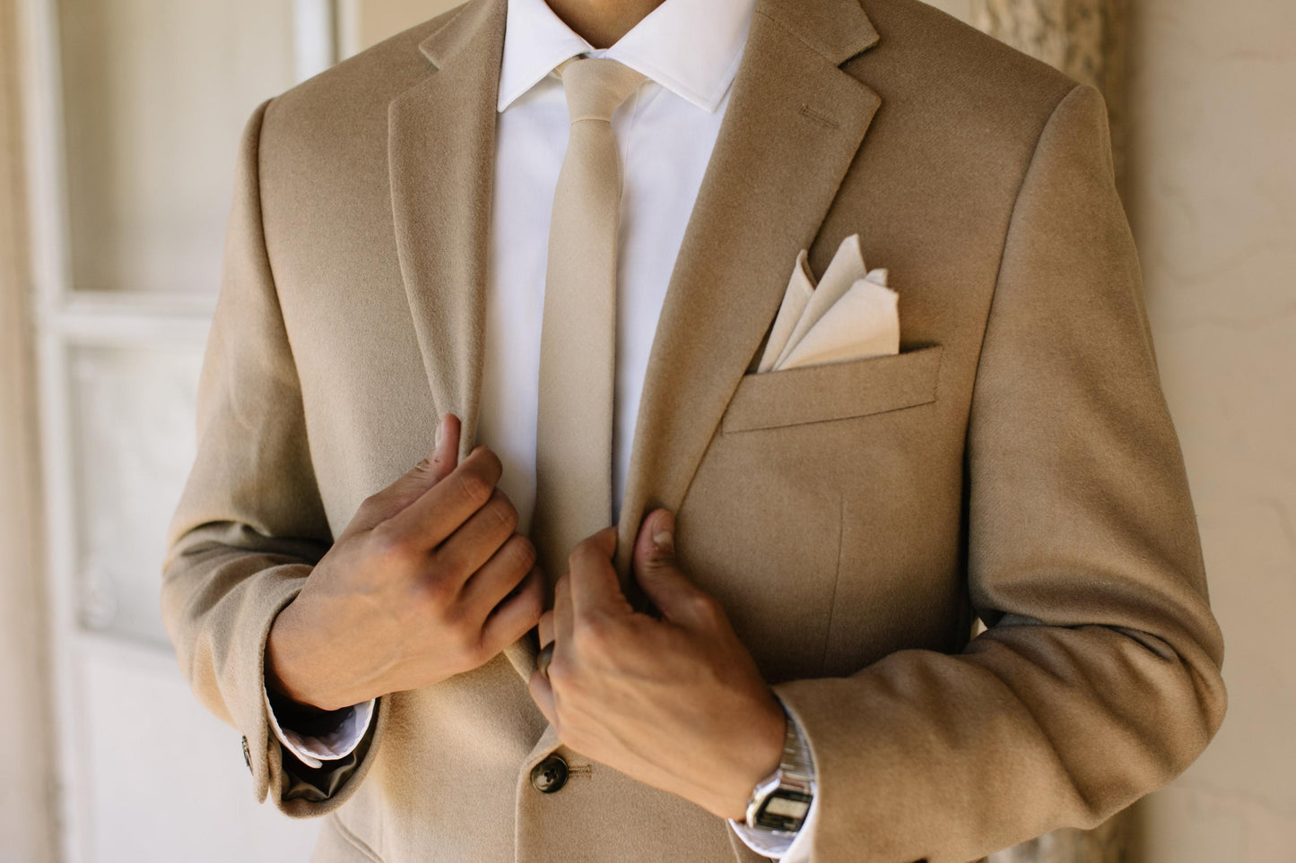 Champagne Pocket Square