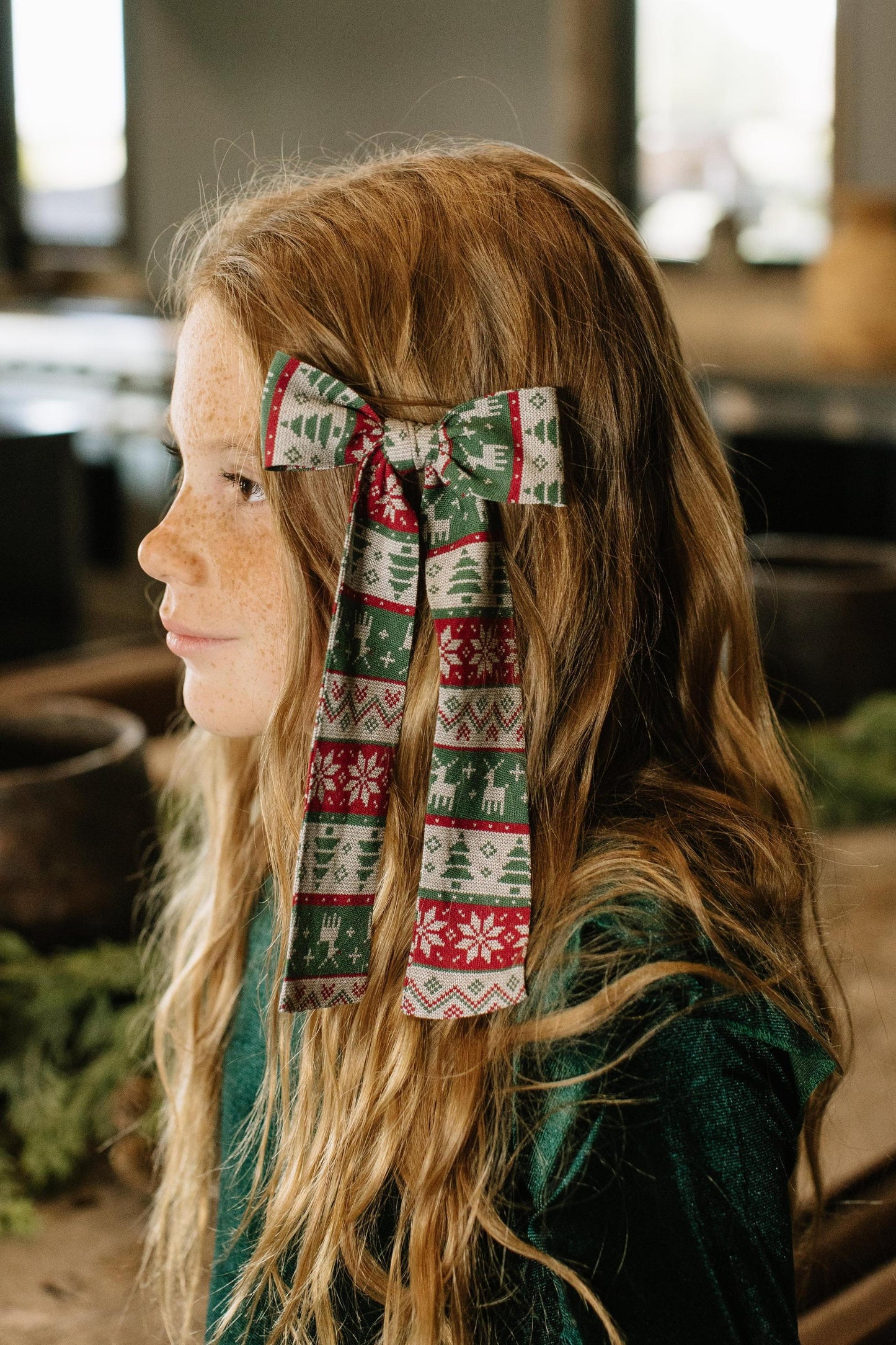 Christmas Sweater - Lady Hair Bow