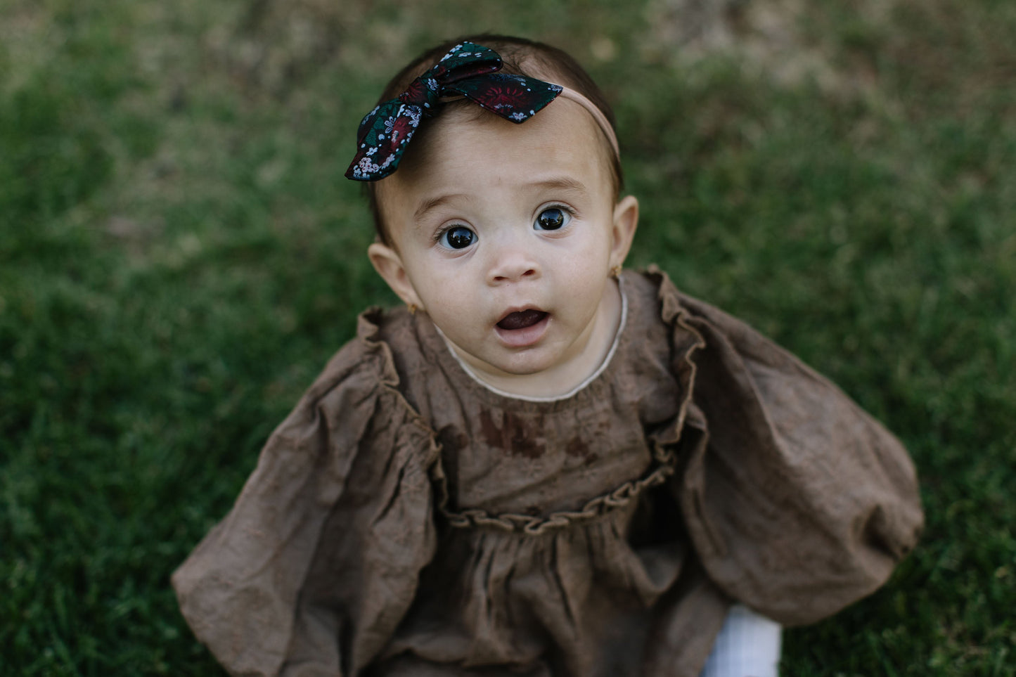 Dashing Floral Petite Hair Bow