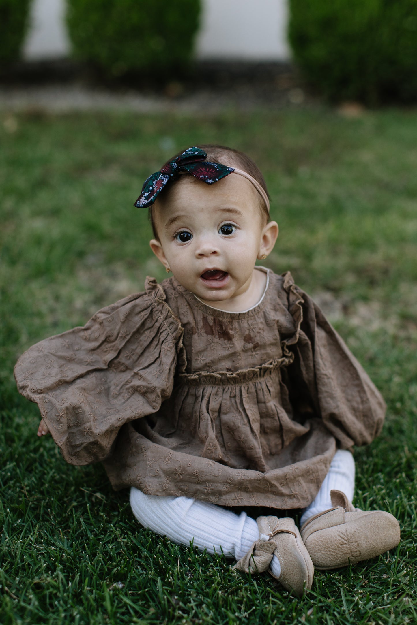 Dashing Floral Petite Hair Bow