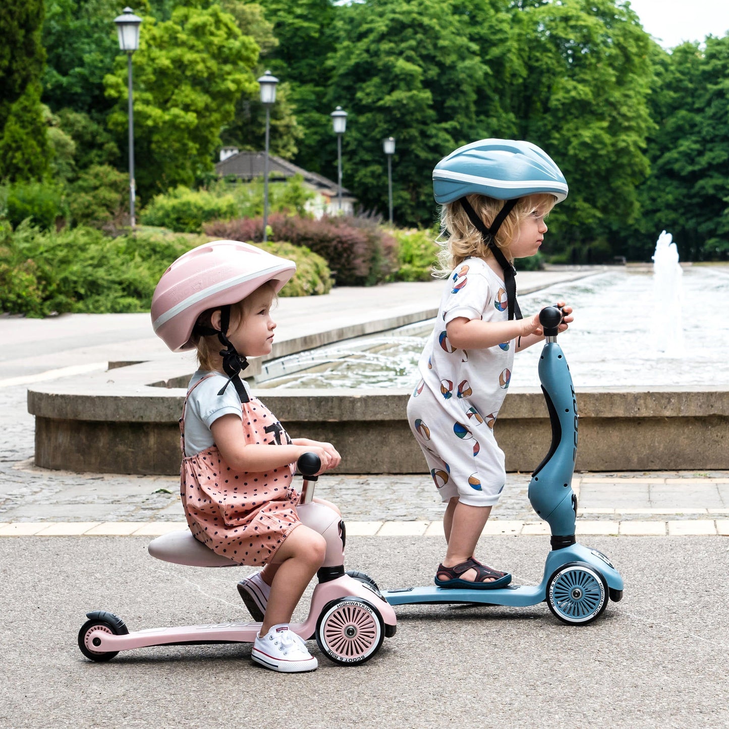 HighwayKick 1 Scooter and Ride On Toy Rose