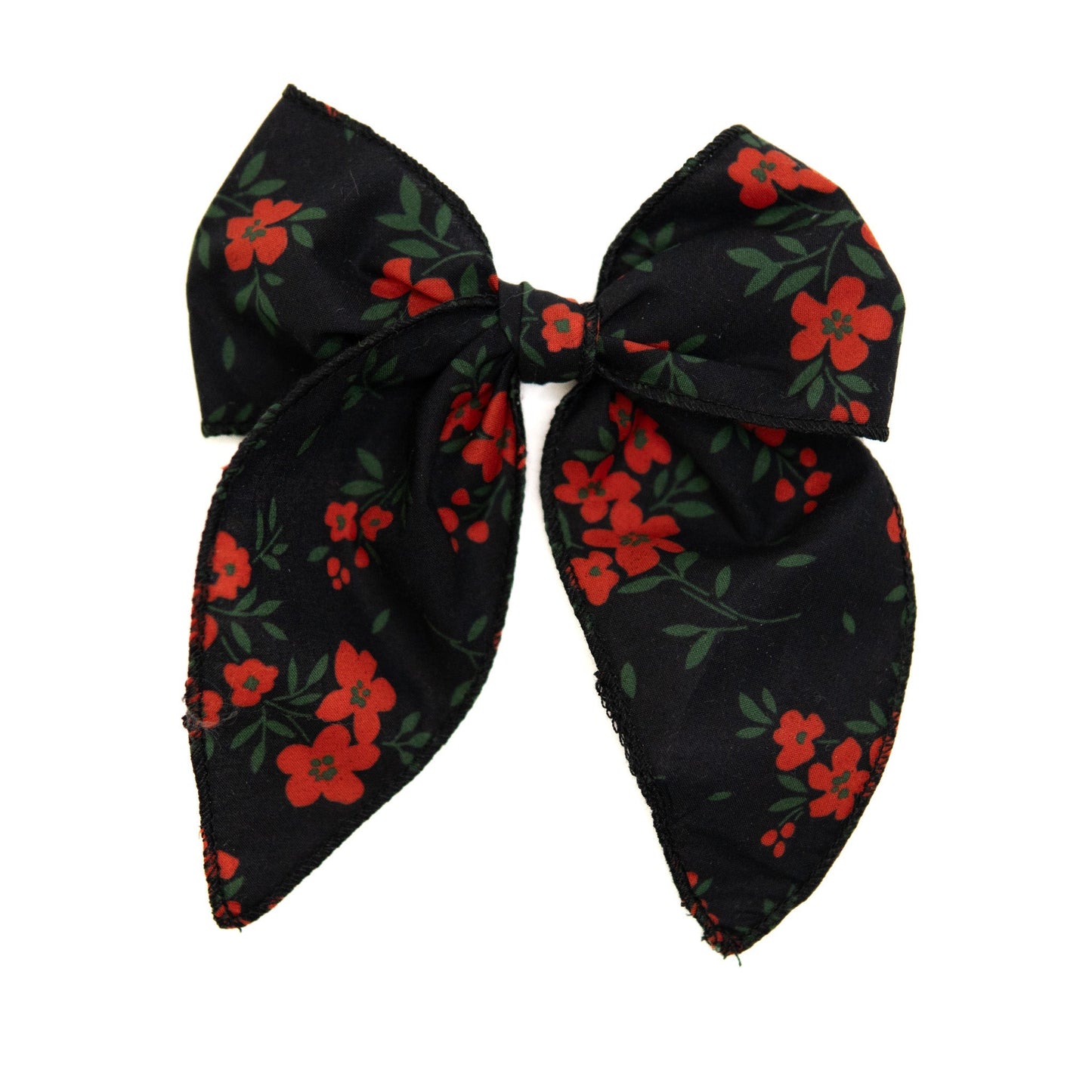 Red Hot Floral Darling Hair Bow
