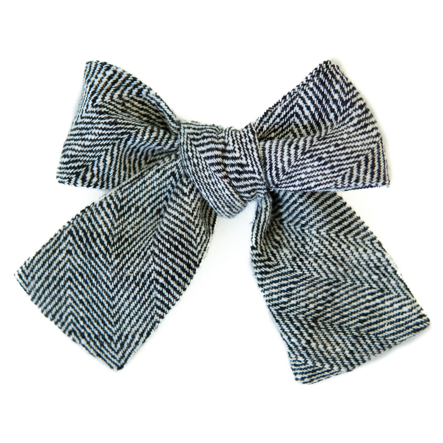 Ebony Tweed - Petite Hair Bow